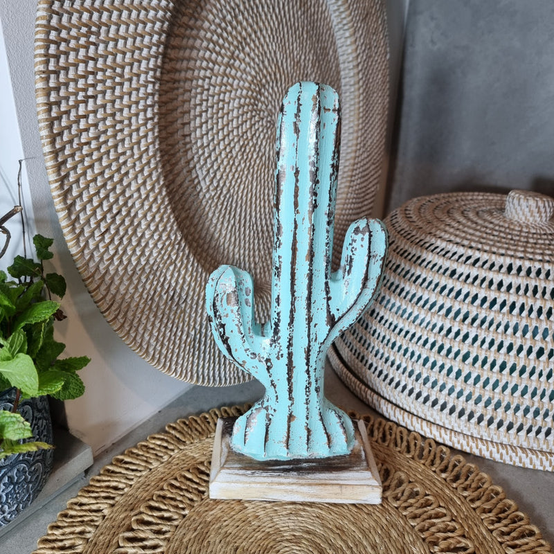 Cactus on stand Aqua (Small)