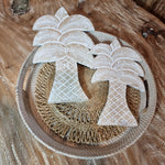 Palm Tree Trinket tray (SET of 2)