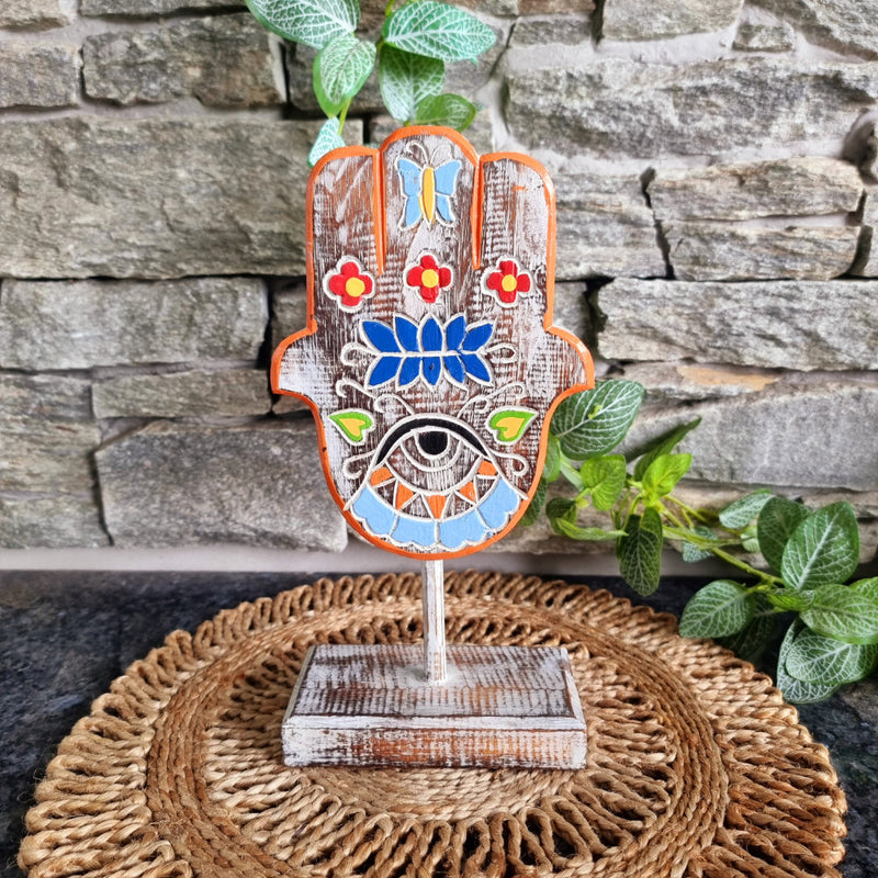 Hamsa on Stand Colourful