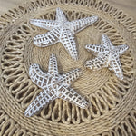 Wooden Starfish set of 3 home décor - Dark Pattern
